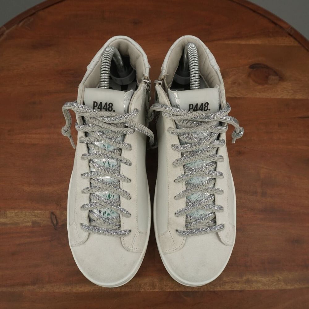 P448 White Sneakers Leather Minimalist Design - Picture 6 of 10